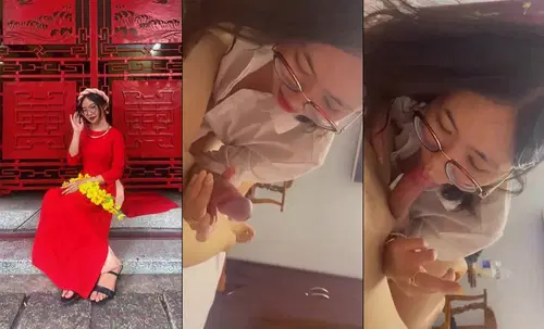 Em teen kính cận trong bộ đồ công sở lần nào anh cũng quay mặt em – Phần 2